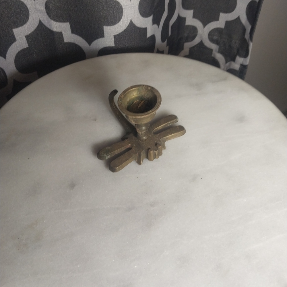 Vintage Brass Candle Holder